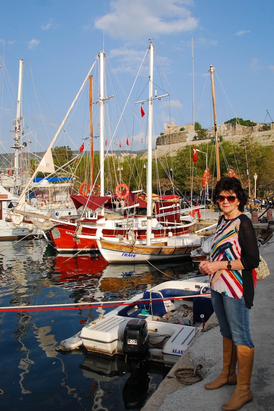 solo-female-traveller-bodrum-marina-turkey